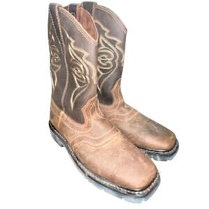 Lincoln Outfitters Mens L9C12 Square Soft Toe Western Work Boots Size 10.5M